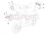 PIAGGIO NRG Power DD kezelőszervek - akkumulátor