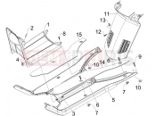 PIAGGIO NRG Power DD Central cover - Footrests