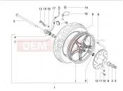 PIAGGIO NRG Power DT Front wheel