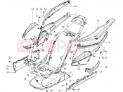 PIAGGIO NRG Power DT oldal burkolat - idomzat