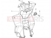 PIAGGIO NRG Power DT Serie Speciale Front glove-box - Knee-guard panel