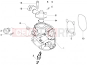PIAGGIO NRG Power Purejet Cylinder head cover