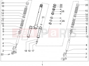 PIAGGIO NRG Power Purejet Fork/steering tube - Steering bearing unit