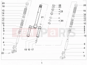 PIAGGIO NRG Power Purejet Fork/steering tube - Steering bearing unit