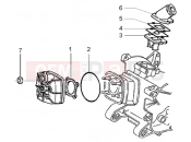 PIAGGIO Cylinder head and induction pipe