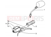 PIAGGIO Handlebars component parts