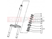 PIAGGIO Steering bearing ball tracks