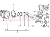 PIAGGIO Cylinder-piston-wrist pin, assy