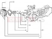 PIAGGIO Skipper 125 Cylinder-piston-wrist pin, assy