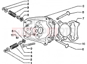PIAGGIO hengerfej - szelep