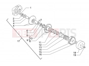 PIAGGIO Driven pulley shaft