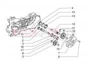 PIAGGIO Wheel shaft