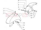 PIAGGIO Front and rear mudguard