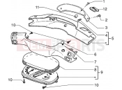 PIAGGIO Speedometers kms.-Handlebar covers
