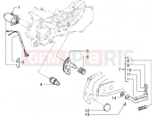 PIAGGIO Starting motor-starter lever