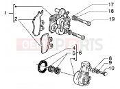 PIAGGIO Super Hexagon GTX 180 Front brake caliper