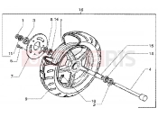 PIAGGIO Super Hexagon GTX 180 Front wheel