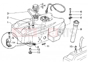 PIAGGIO Super Hexagon GTX 180 Fuel tank