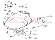 PIAGGIO Super Hexagon GTX 180 Mudguard