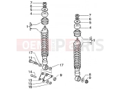 PIAGGIO Super Hexagon GTX 180 Rear dampers