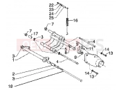 PIAGGIO Super Hexagon GTX 180 Swinging arm