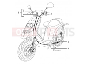 PIAGGIO Typhoon 50 (U.S.A.) TRANSMISSIONS-REAR BRAKE-SPEEDOMETER (KMS)