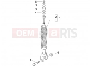 PIAGGIO Typhoon 50 2T Rear suspension - Shock absorber/s