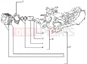 PIAGGIO Cylinder-piston-wrist pin, assy