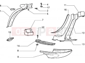 PIAGGIO Velofax protection covers-rear mudguard