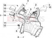 PIAGGIO X Evo 125 Front glove-box - Knee-guard panel