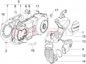 PIAGGIO X Evo 125 Crankcase cover - Crankcase cooling