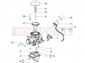 PIAGGIO X Evo 125 Carburetor's components