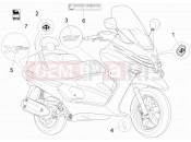 PIAGGIO X Evo 125 Plates - Emblems