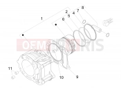PIAGGIO X Evo 125 Cylinder-piston-wrist pin unit