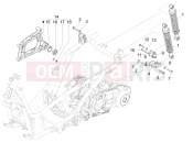 PIAGGIO X Evo 125 Rear suspension - Shock absorber/s