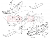 PIAGGIO X Evo 250 Central cover - Footrests
