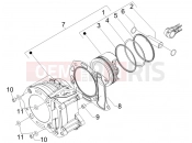 PIAGGIO X Evo 250 Cylinder-piston-wrist pin unit