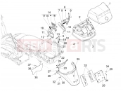 PIAGGIO X Evo 250 Rear cover - Splash guard