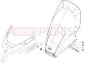 PIAGGIO X Evo 250 Windshield - Glass