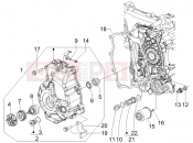 PIAGGIO X Evo 250 Flywheel magneto cover - Oil filter