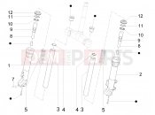PIAGGIO X Evo 250 Fork's components (Escorts)