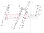 PIAGGIO X Evo 400 Fork/steering tube - Steering bearing unit