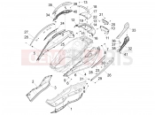 PIAGGIO X10 125 4V I.E. Side cover - Spoiler