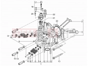 PIAGGIO X10 350 4V I.E. Head unit - Valve