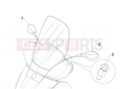 PIAGGIO X7 125 Driving mirror/s