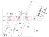PIAGGIO X7 125 Fork/steering tube - Steering bearing unit