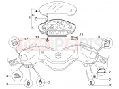 PIAGGIO X8 125 electrical device-speedometers kms.