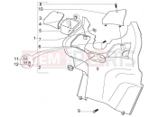 PIAGGIO X8 125 rear shield