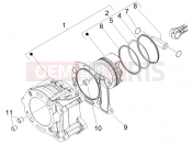 PIAGGIO X8 125 Premium Cylinder-piston-wrist pin unit