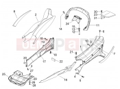 PIAGGIO X8 125 Premium Side cover - Spoiler